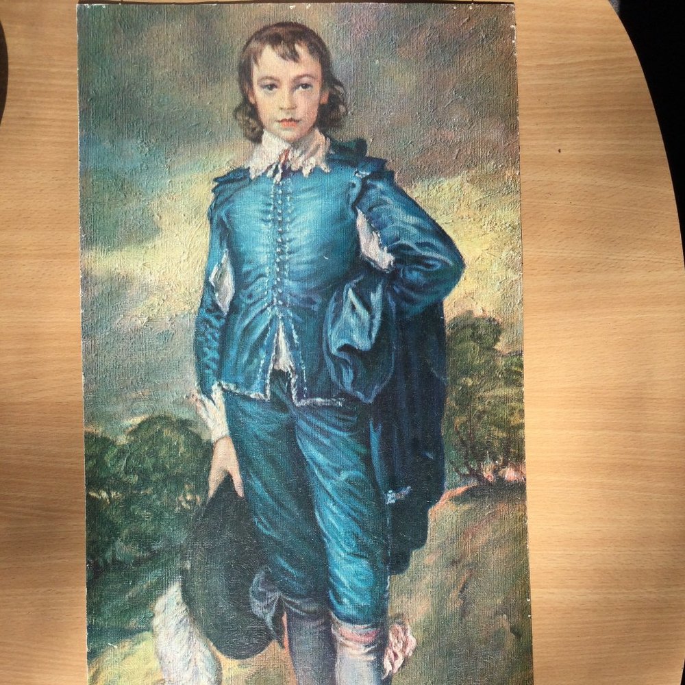 Vintage Fine art print By Gellman "Blue boy" Gainsboro